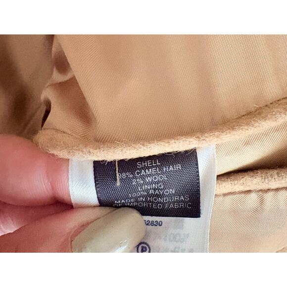 Lands’ End Camel Hair Wool Blazer 42R Tan Sport Coat Two Button Jacket - Picture 4 of 6